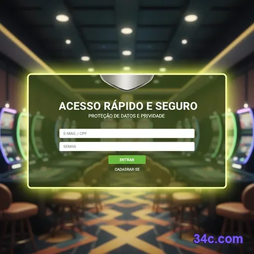 Login com biometria no app oficial 34c.com