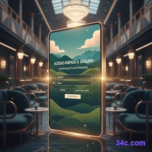 Suporte no login seguro da plataforma 34c.com