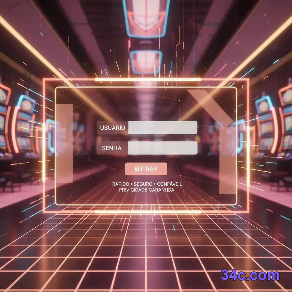 Celular com login oficial 34c.com em ambiente seguro